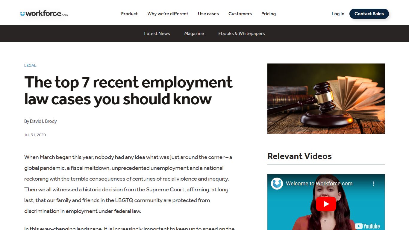 The top 7 recent employment law cases you should know